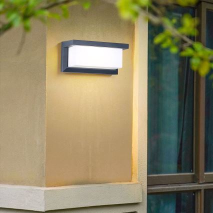BRILAGI - LED RGBW Stmívatelné venkovní nástěnné svítidlo BRICKY 1xE27/12W/230V 2700-6500K antracit IP54