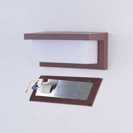 BRILAGI - LED RGBW Stmívatelné venkovní nástěnné svítidlo BRICKY 1xE27/12W/230V 2700-6500K IP54 hnědá