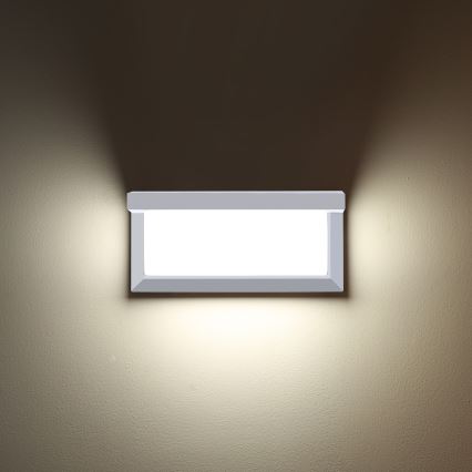 Brilagi - LED RGBW Stmívatelné venkovní nástěnné svítidlo BRICKY 1xE27/15W/230V 2700-6500K IP54 bílá