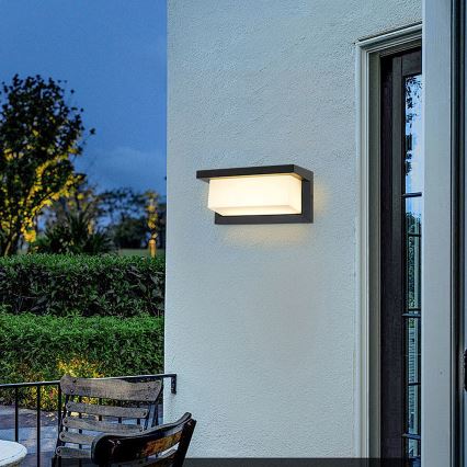 Brilagi - LED RGBW Stmívatelné venkovní nástěnné svítidlo BRICKY 1xE27/15W/230V 2700-6500K IP54 černá
