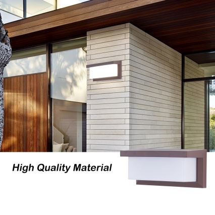 Brilagi - LED RGBW Stmívatelné venkovní nástěnné svítidlo BRICKY 1xE27/15W/230V 2700-6500K IP54 hnědá