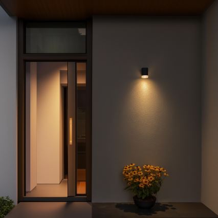 Brilagi - LED RGBW Stmívatelné venkovní nástěnné svítidlo MATERA 1xGU10/6W/230V 3000K IP54 antracit + dálkové ovládání