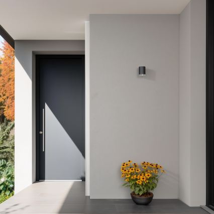 Brilagi - LED RGBW Stmívatelné venkovní nástěnné svítidlo MATERA 1xGU10/6W/230V 3000K IP54 antracit + dálkové ovládání