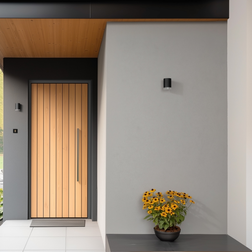 Brilagi - LED RGBW Stmívatelné venkovní nástěnné svítidlo MATERA 1xGU10/6W/230V 3000K IP54 černá + dálkové ovládání