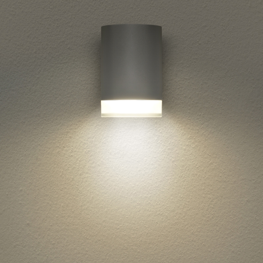 Brilagi - LED RGBW Stmívatelné venkovní nástěnné svítidlo MATERA 1xGU10/6W/230V 3000K IP54 šedá