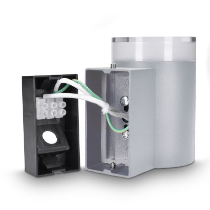 Brilagi - LED RGBW Stmívatelné venkovní nástěnné svítidlo MATERA 1xGU10/6W/230V 3000K IP54 šedá