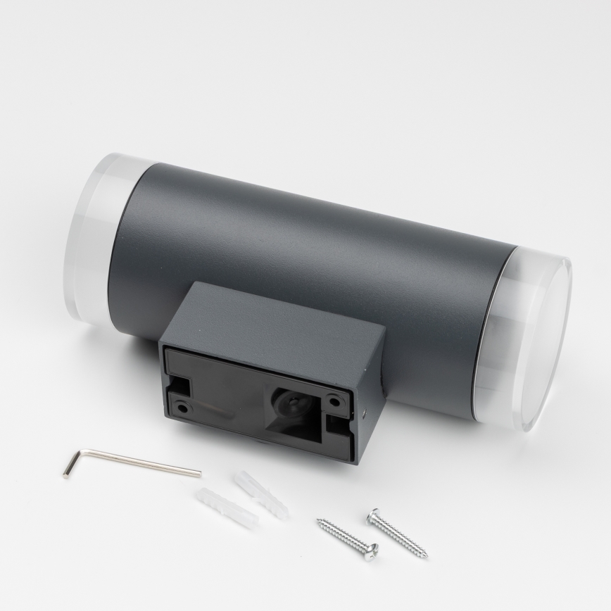 Brilagi - LED RGBW Stmívatelné venkovní nástěnné svítidlo MATERA 2xGU10/4,8W/230V 3000K IP54 antracit + dálkové ovládání