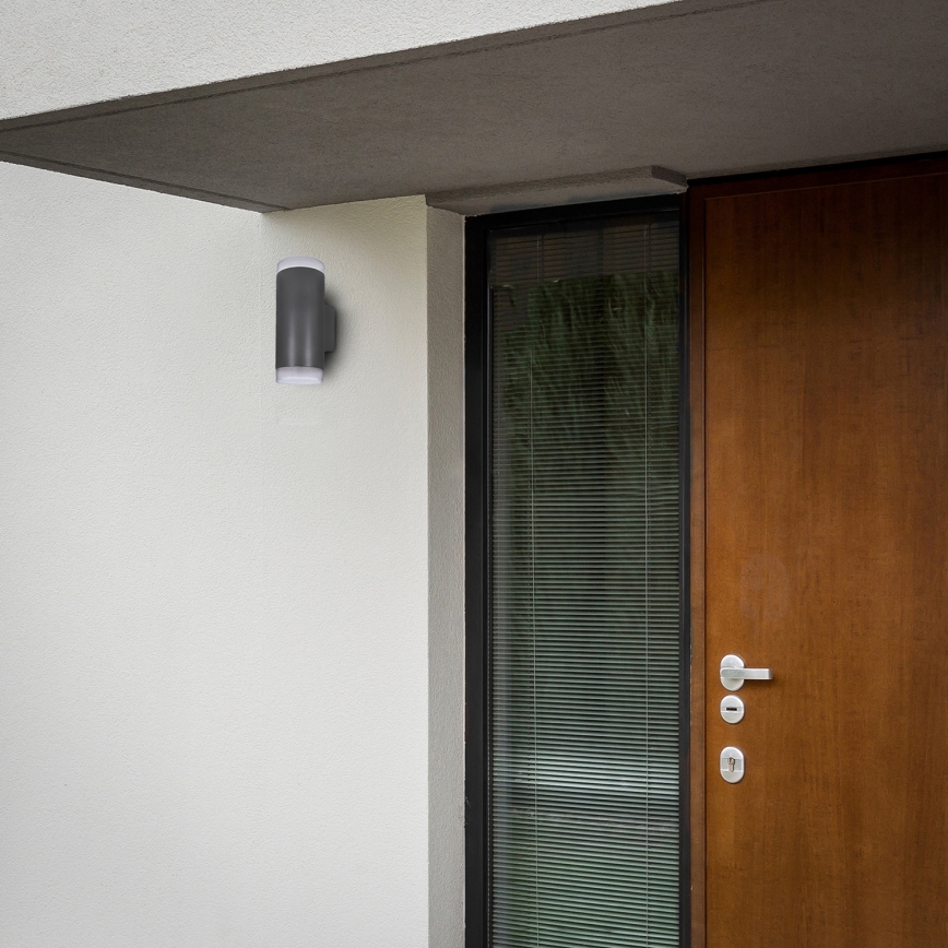 Brilagi - LED RGBW Stmívatelné venkovní nástěnné svítidlo MATERA 2xGU10/4,8W/230V 3000K IP54 antracit + dálkové ovládání