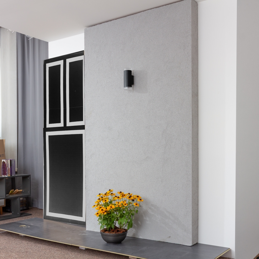 Brilagi - LED RGBW Stmívatelné venkovní nástěnné svítidlo MATERA 2xGU10/4,8W/230V 3000K IP54 černá + dálkové ovládání