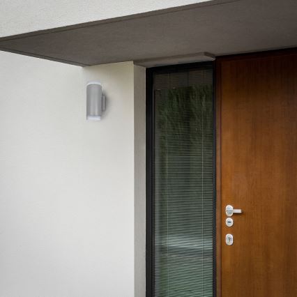 Brilagi - LED RGBW Stmívatelné venkovní nástěnné svítidlo MATERA 2xGU10/4,8W/230V 3000K IP54 šedá + dálkové ovládání