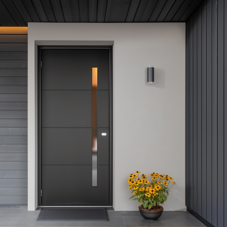 Brilagi - LED RGBW Stmívatelné venkovní nástěnné svítidlo MATERA 2xGU10/6W/230V 3000K IP54 antracit + dálkové ovládání