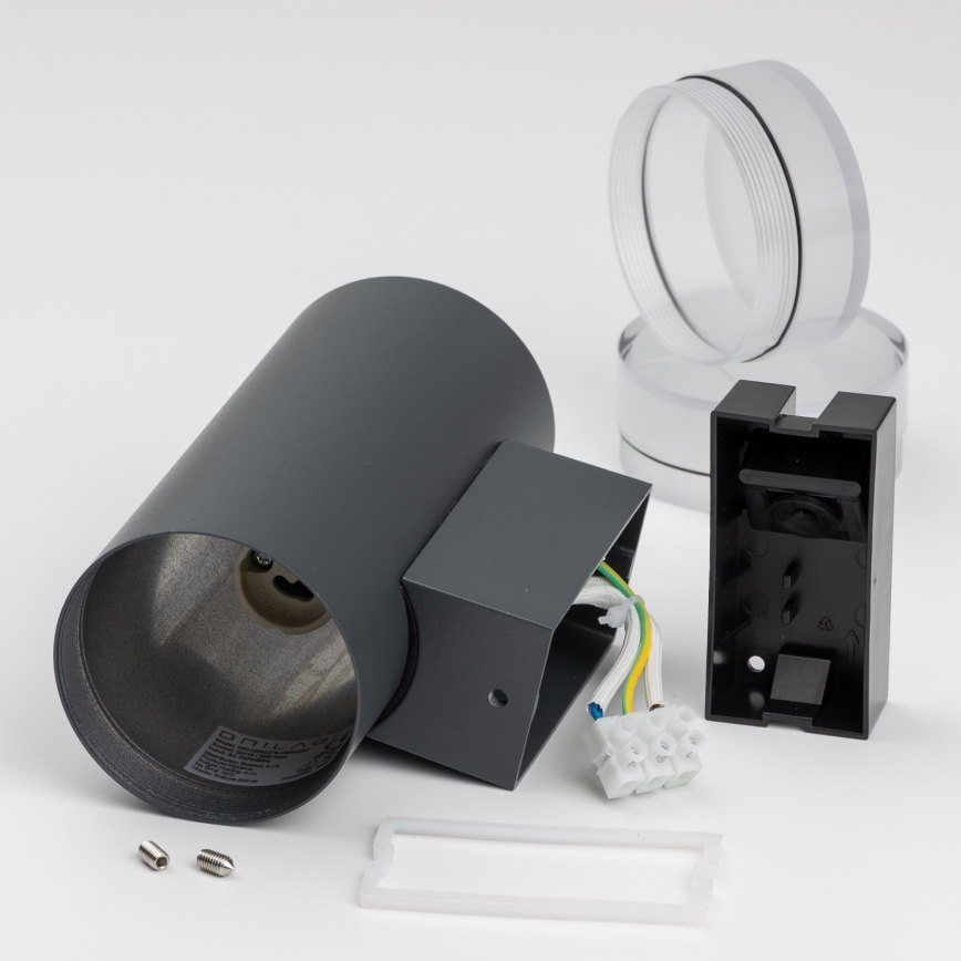 Brilagi - LED RGBW Stmívatelné venkovní nástěnné svítidlo MATERA 2xGU10/6W/230V 3000K IP54 antracit + dálkové ovládání