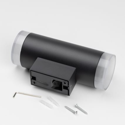 Brilagi - LED RGBW Stmívatelné venkovní nástěnné svítidlo MATERA 2xGU10/6W/230V 3000K IP54 černá + dálkové ovládání