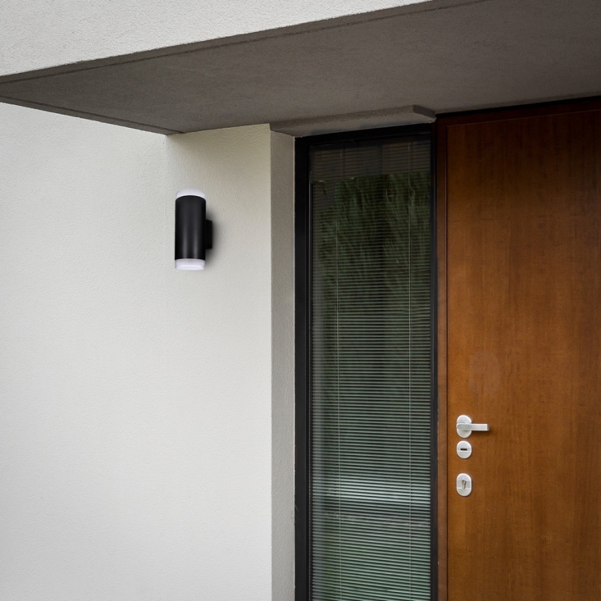 Brilagi - LED RGBW Stmívatelné venkovní nástěnné svítidlo MATERA 2xGU10/6W/230V 3000K IP54 černá + dálkové ovládání