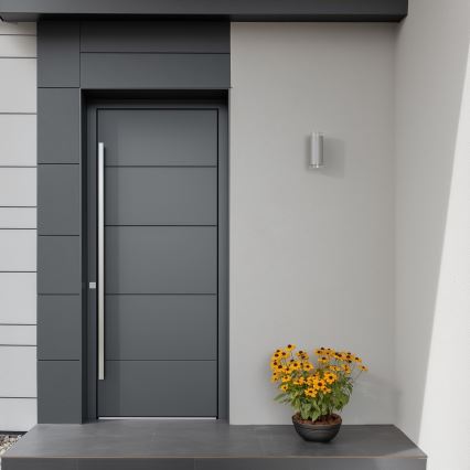 Brilagi - LED RGBW Stmívatelné venkovní nástěnné svítidlo MATERA 2xGU10/6W/230V 3000K IP54 šedá