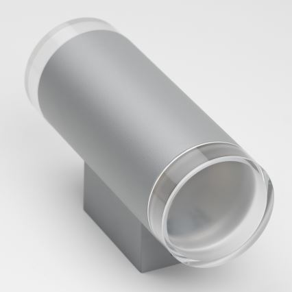 Brilagi - LED RGBW Stmívatelné venkovní nástěnné svítidlo MATERA 2xGU10/6W/230V 3000K IP54 šedá