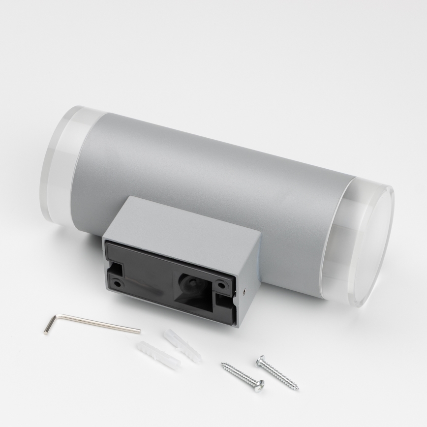 Brilagi - LED RGBW Stmívatelné venkovní nástěnné svítidlo MATERA 2xGU10/6W/230V 3000K IP54 šedá