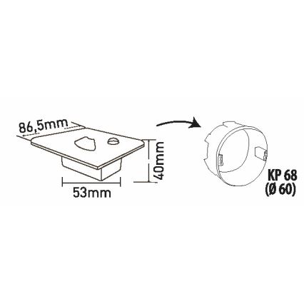 Brilagi - LED Schodišťové svítidlo s pohybovým senzorem JACK LED/1,5W/230V 3000K/4000K/6500K černá