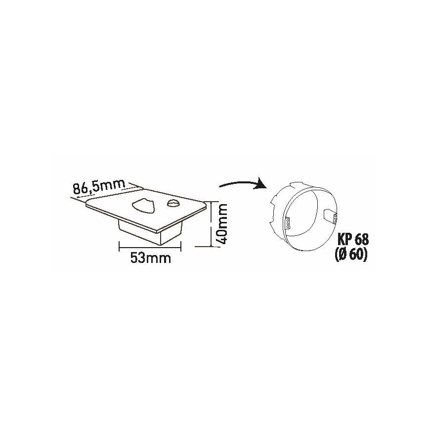 Brilagi - LED Schodišťové svítidlo s pohybovým senzorem JACK LED/1,5W/230V 3000K/4000K/6500K černá