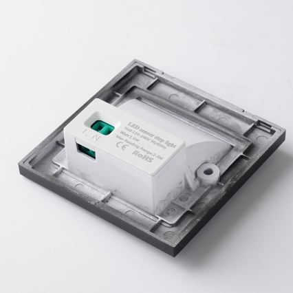 Brilagi - LED Schodišťové svítidlo se senzorem STEP LIGHT LED/1,5W/230V IP44 černá