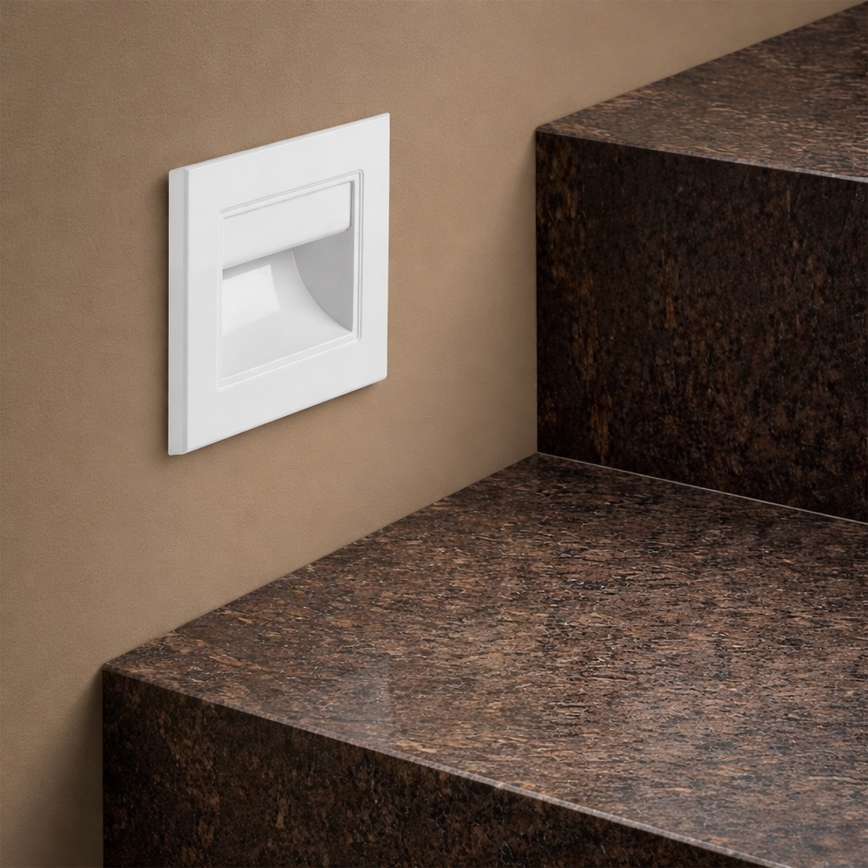 Brilagi - LED Schodišťové svítidlo STEP LIGHT LED/1,5W/230V IP44 bílá