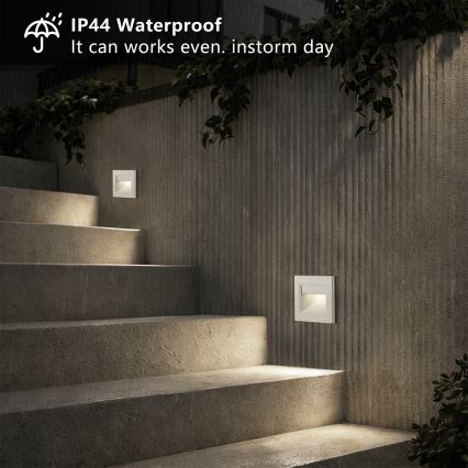 Brilagi - LED Schodišťové svítidlo STEP LIGHT LED/1,5W/230V IP44 bílá