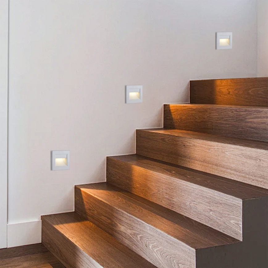Brilagi - LED Schodišťové svítidlo STEP LIGHT LED/1,5W/230V IP44 bílá