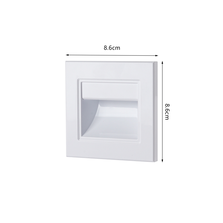 Brilagi - LED Schodišťové svítidlo STEP LIGHT LED/1,5W/230V IP44 bílá