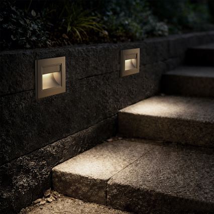 Brilagi - LED Schodišťové svítidlo STEP LIGHT LED/1,5W/230V IP44 zlatá