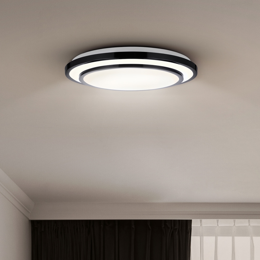 Brilagi - LED Smívatelné stropní svítidlo LUCIANO LED/48W/230V 3000-6500K ø 39 cm černá + dálkové ovládání