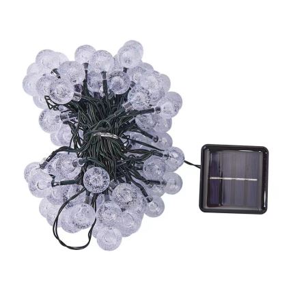Brilagi - LED Solární dekorační řetěz BUBBLE 50xLED/8 funkcí 7m IP65 teplá bílá 600 mAh