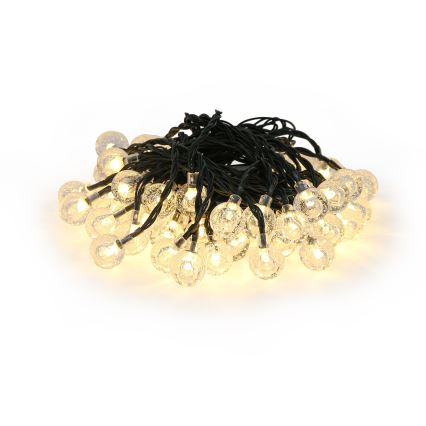 Brilagi - LED Solární dekorační řetěz BUBBLE 50xLED/8 funkcí 7m IP65 teplá bílá 600 mAh