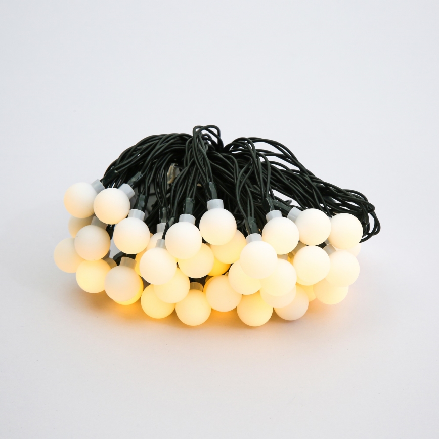 Brilagi - LED Solární dekorační řetěz BUBBLE 50xLED/8 funkcí 7m IP65 teplá bílá 600 mAh