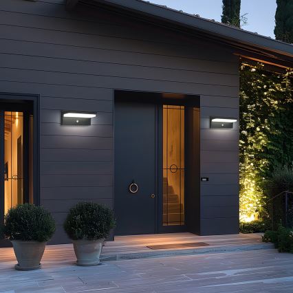 Brilagi - LED Solární nástěnné svítidlo se senzorem SUN SENSE LED/10W/3,7V 4000 mAh IP44