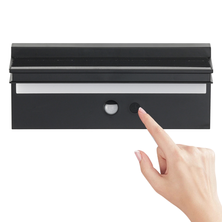 Brilagi - LED Solární nástěnné svítidlo se senzorem SUN SENSE LED/10W/3,7V 4000 mAh IP44
