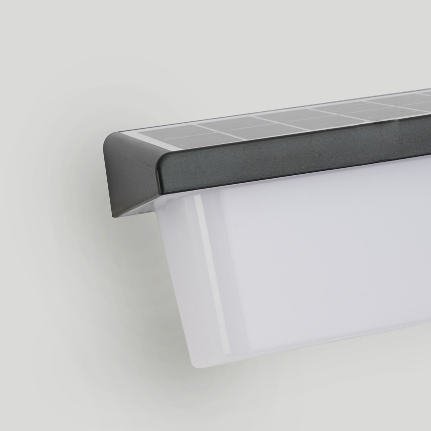 Brilagi - LED Solární nástěnné svítidlo se senzorem SUN RAY LED/6W/3,7V 2200 mAh IP44