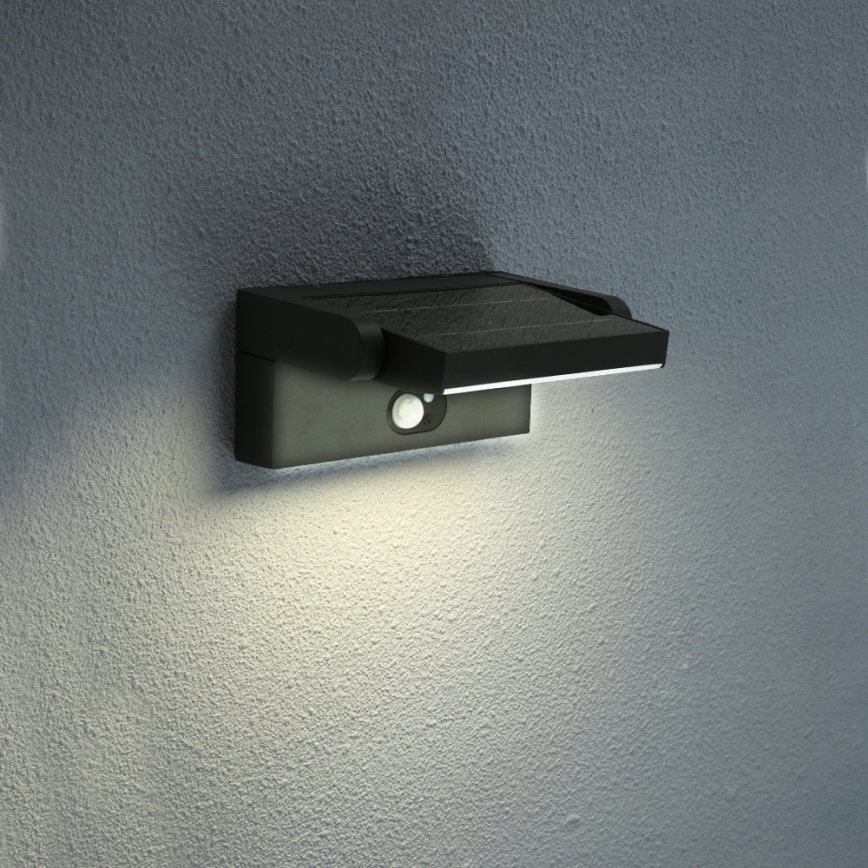 Brilagi - LED Solární nástěnné svítidlo se senzorem ANKLE LED/3,5W/3,7V 2200 mAh IP54