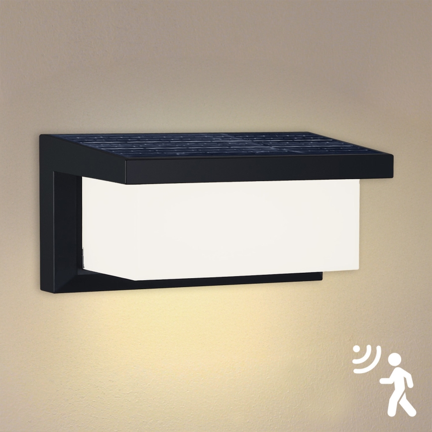Brilagi - LED Solární nástěnné svítidlo se senzorem BRICKY LED/5W/6V IP65