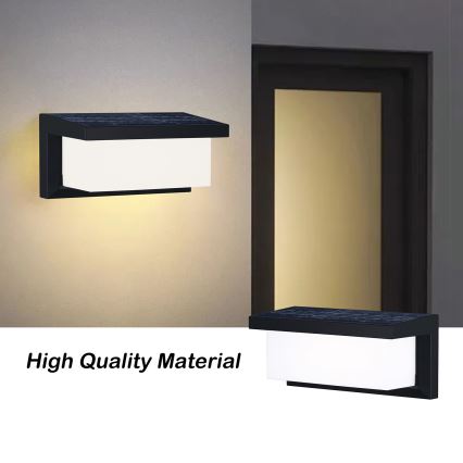 Brilagi - LED Solární nástěnné svítidlo se senzorem BRICKY LED/5W/6V IP65
