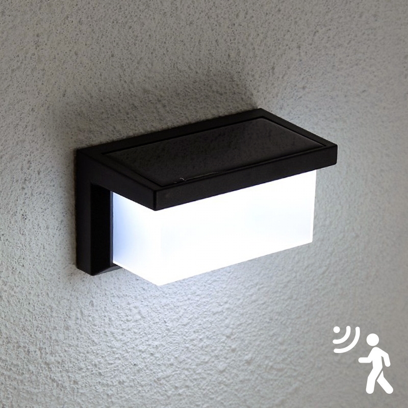Brilagi - LED Solární nástěnné svítidlo se senzorem pohybu a soumraku BRICK LED/12W/5,5V 1200 mAh IP65