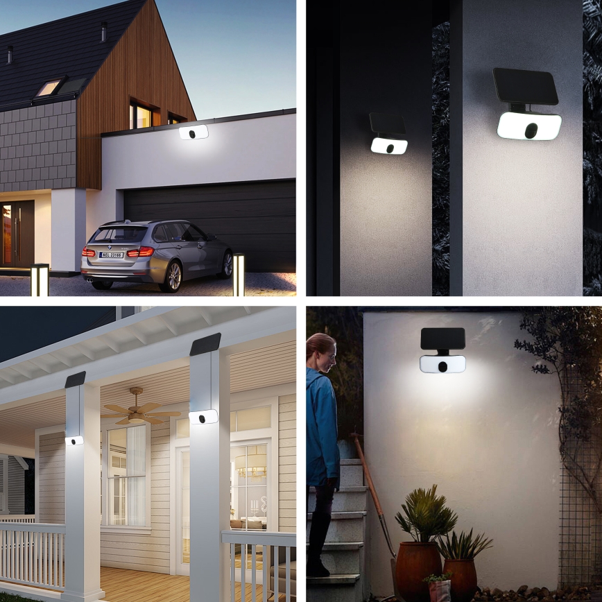 Brilagi - LED Solární nástěnné svítidlo se senzorem ROOF LED/13W/5V 4000 mAh IP65