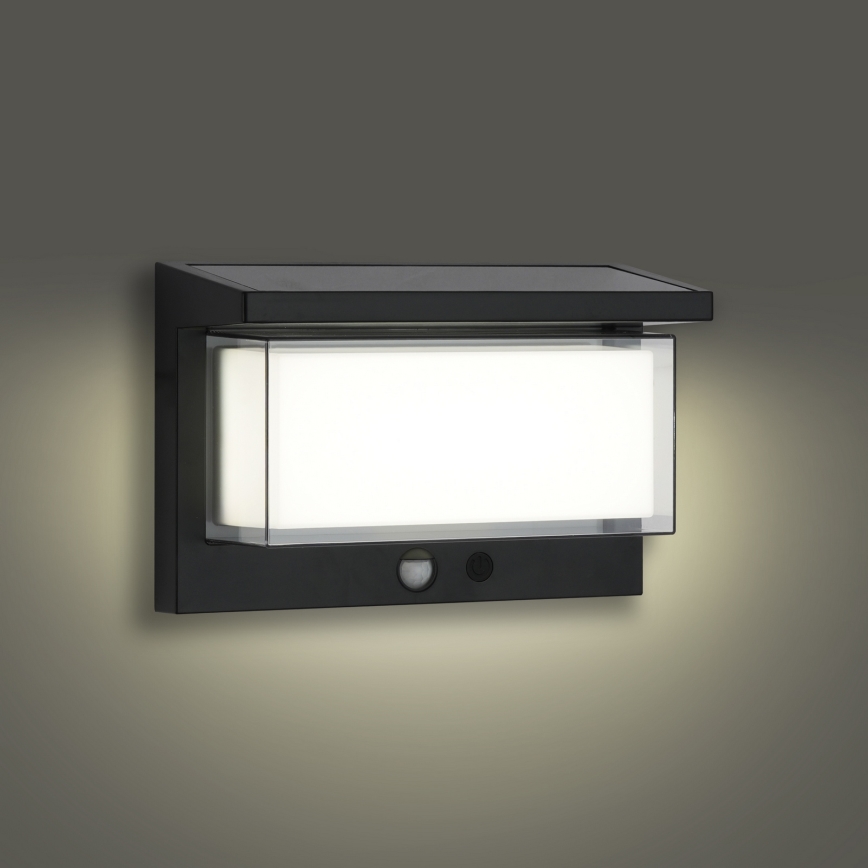 Brilagi - LED Solární nástěnné svítidlo se senzorem SUN LUME LED/10W/3,7V 4000 mAh IP44