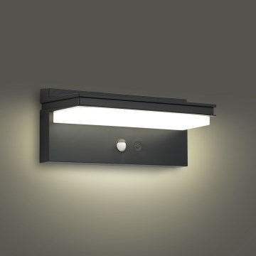 Brilagi - LED Solární nástěnné svítidlo se senzorem SUN SENSE LED/10W/3,7V 4000 mAh IP44
