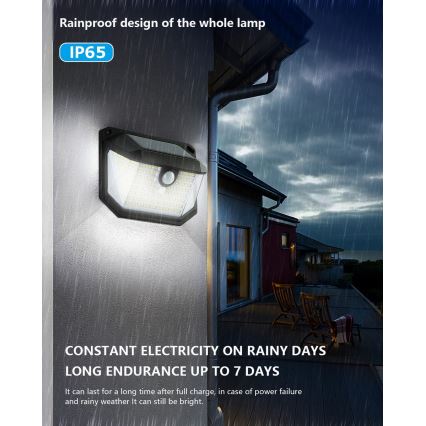 Brilagi - LED Solární nástěnné svítidlo se senzorem WALLIE LED/4W/5,5V 1200mAh 6500K IP65
