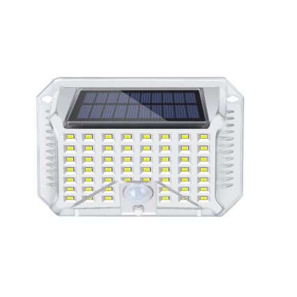 Brilagi - LED Solární nástěnné svítidlo se senzorem WALLIE LED/4W/5,5V 1200 mAh 6500K IP64 stříbrná