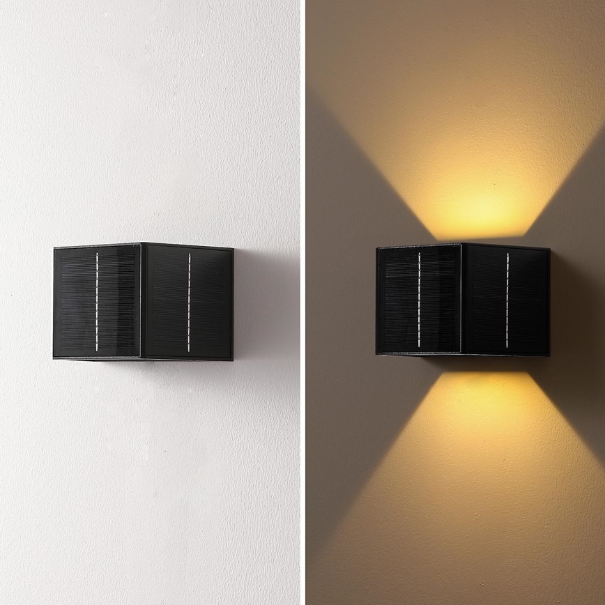 Brilagi - LED Solární nástěnné svítidlo SOLAR CUBE LED/2W/3,2V 1300 mAh IP54
