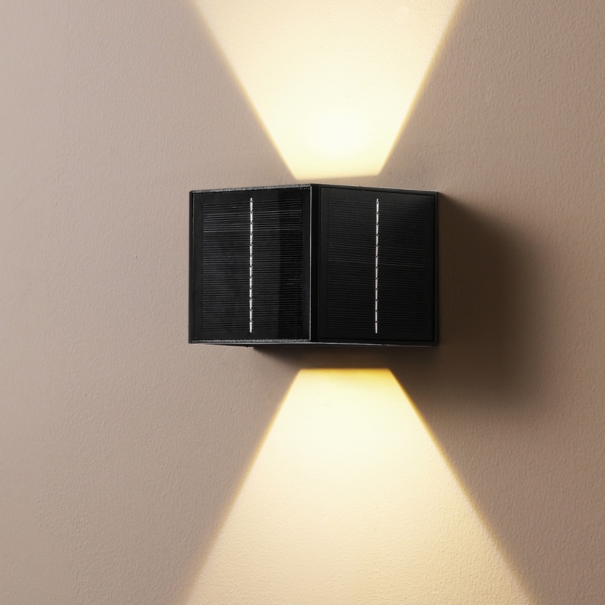 Brilagi - LED Solární nástěnné svítidlo SOLAR CUBE LED/2W/3,2V 1300 mAh IP54