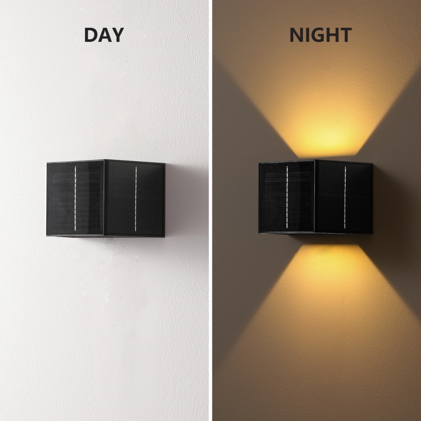 Brilagi - LED Solární nástěnné svítidlo SOLAR CUBE LED/2W/3,2V 1300 mAh IP54