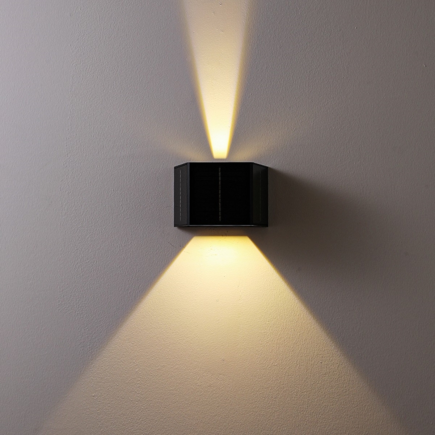 Brilagi - LED Solární nástěnné svítidlo SOLAR CUBE LED/2W/3,2V 1300 mAh IP54