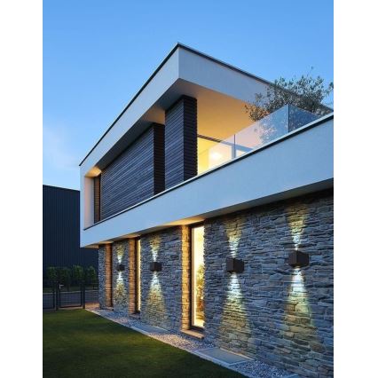 Brilagi - LED Solární nástěnné svítidlo SOLAR CUBE LED/2W/3,2V 1300 mAh IP54